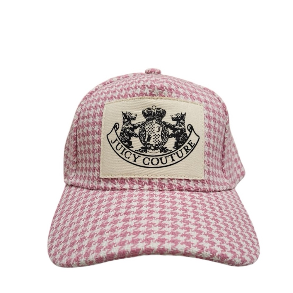 Pink Juicy Couture Tweed Cap Hat